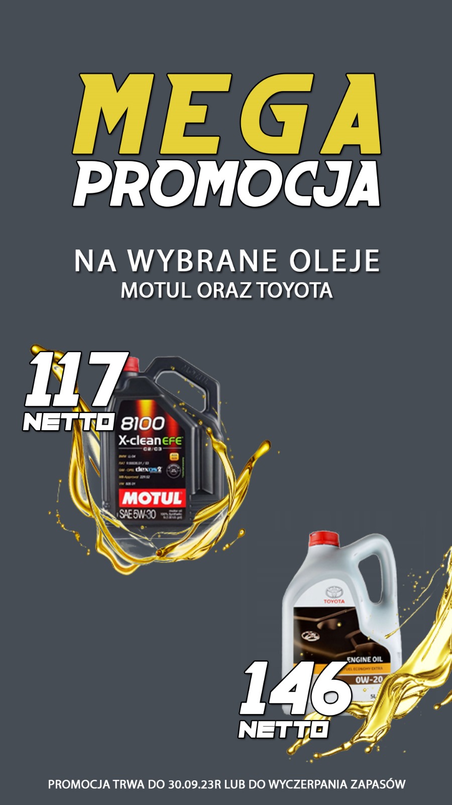 Mega Promocja na wybrane oleje!